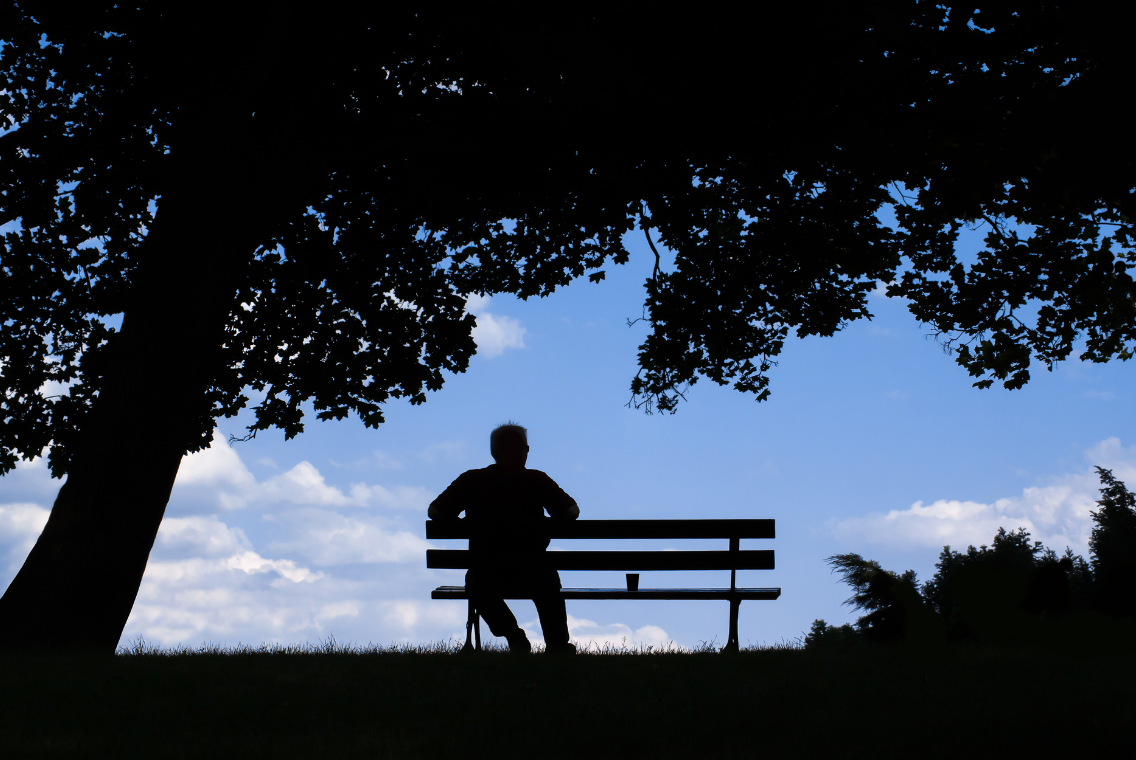 Coffee on the bench
